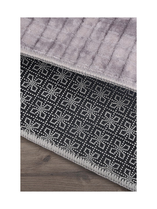 SteweHome Αντιολισθητικό Χαλί Ορθογώνιο Γκρι 120x300cm