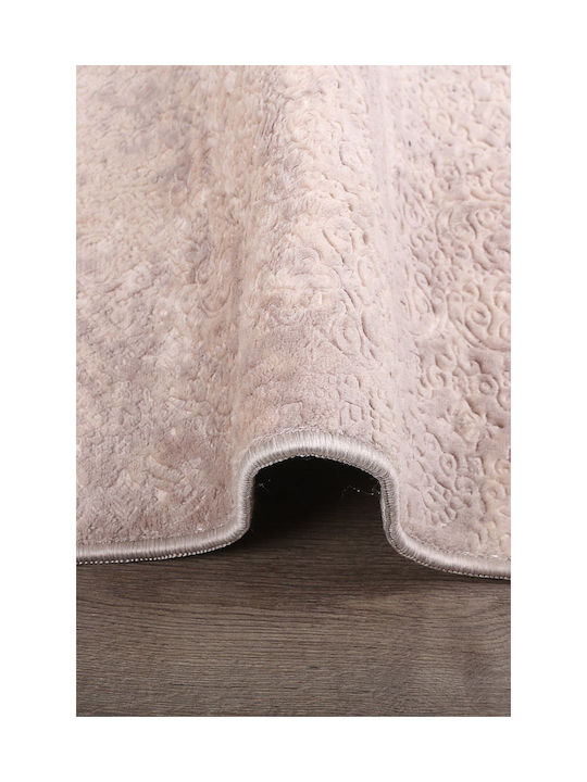 SteweHome Non-slip Rectangular Brown Rug 50x80cm