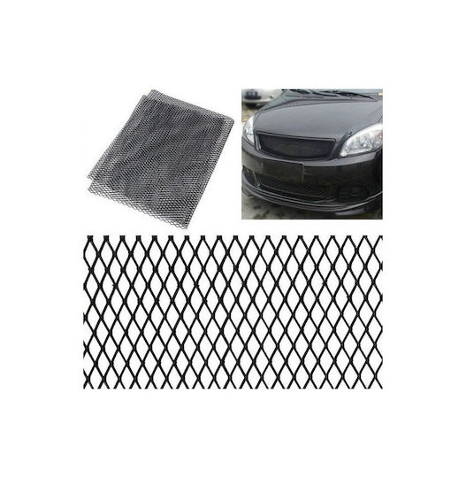 Decorative Aluminum Bumper Grille – Car Skid Plate 100×33cm Black – OEM
