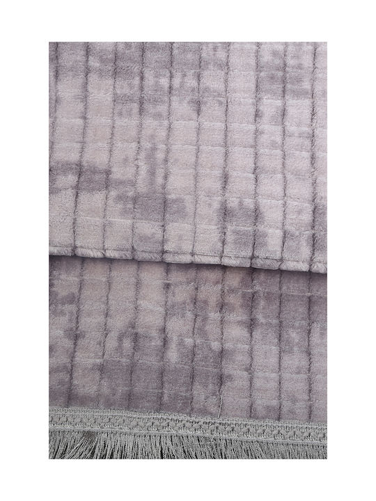 SteweHome Non-Slip Rectangular Gray Rug 120x180cm