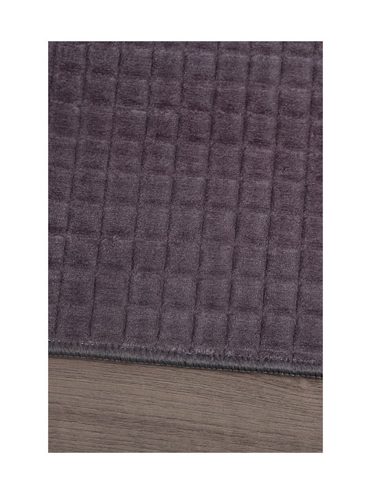 SteweHome Non-Slip Rectangular Gray Rug 100x230cm