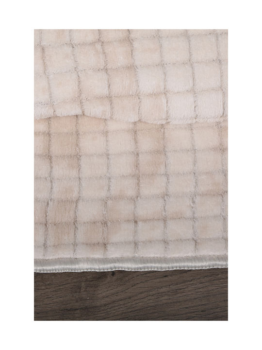 SteweHome Non-Slip Round Beige Rug Φ120cm