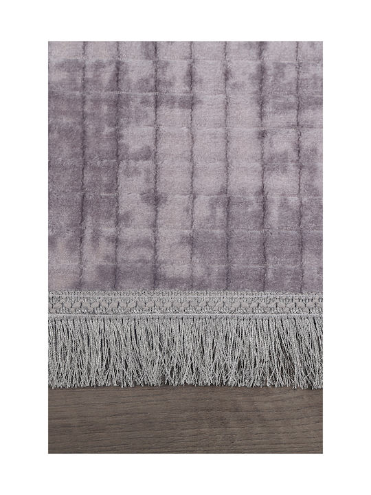 SteweHome Non-Slip Rectangular Gray Rug 100x230cm