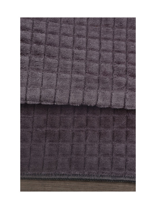 SteweHome Non-Slip Gray Runner Rug 80x200cm