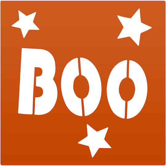 Halloween Stencil Set 5 Pcs Pumpkin Spider Ghost Bat Boo Design Stencils