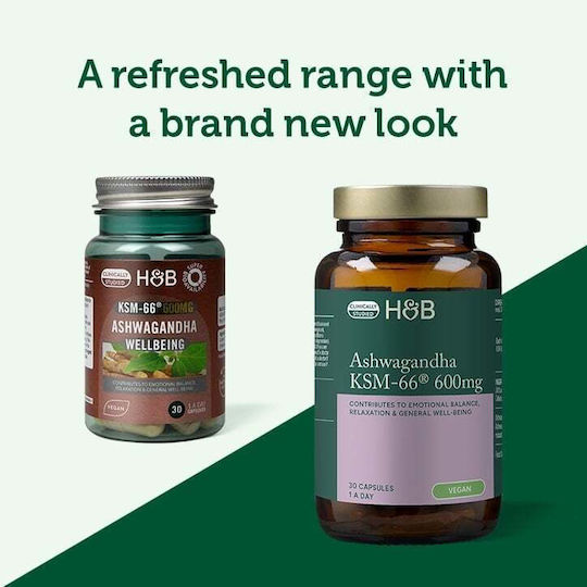 Holland & Barrett Ашваганда KSM-66 600 мг 30 капсули