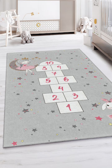 SteweHome Kids Rug Gray 100x160cm Thickness 60mm