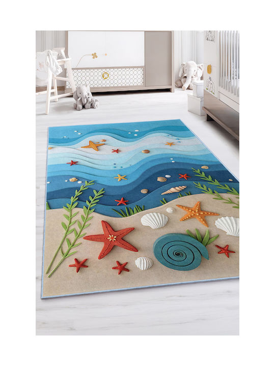 SteweHome Kids Rug Orange 80x100cm Thickness 60mm