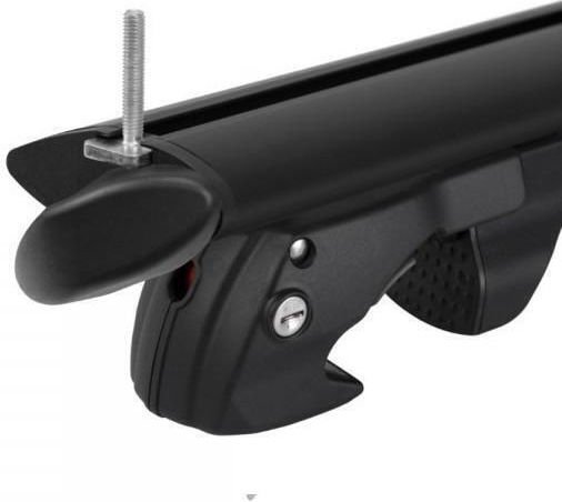 Menabo Car Roof Bars Aluminum Fender 118 Cm Black Color Dacia Dokker 2012 Raised Rails 2 Pieces 14660/mb Mp.14660/mb-40