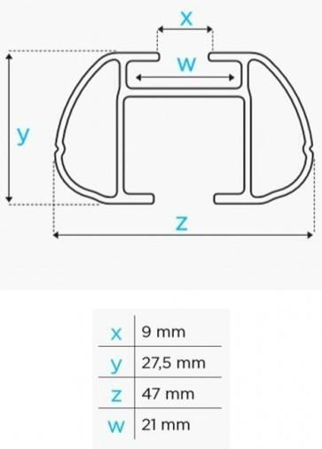 Menabo Aluminum Roof Bars Sherman XL Silver 135 Cm Silver Color Fiat Doblo 2000>2010 Raised Rails Parallel Bars Set 2 Pieces 9470/mb Mp.9470/mb-49