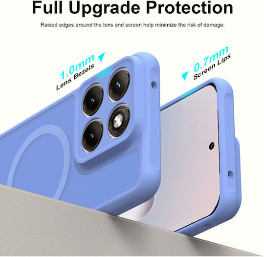 Techsuit Halofrost II Umschlag Rückseite Kunststoff Hellblau Motorola Edge 70