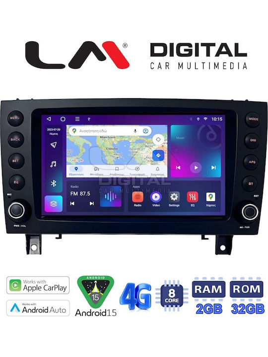 LM Digital Car Audio System for Mercedes-Benz SLK 2004 2010 Bluetooth USB Wi-Fi GPS Apple CarPlay Android Auto