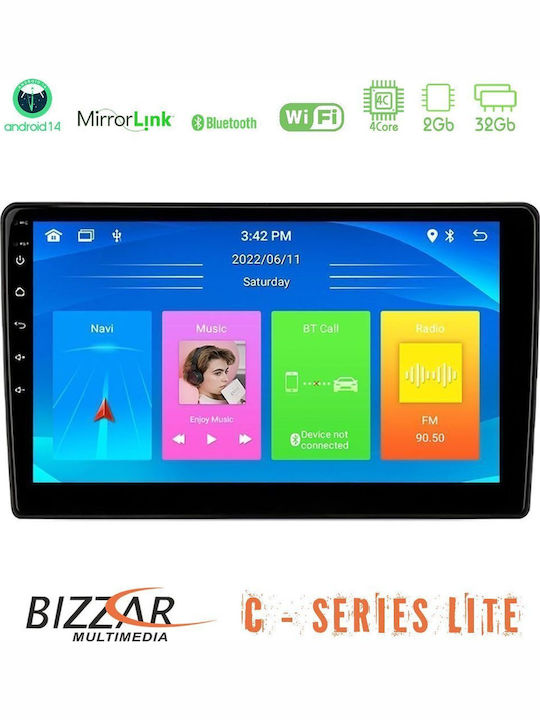 Bizzar Автомобилна Аудио Система (Блутут/USB/AUX/WiFi/GPS/Apple-Carplay/Android-Auto) с Тъчскрийн 10"
