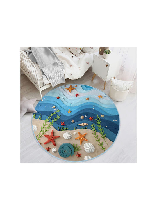 SteweHome Kids Rug Light Blue 180x180cm Thickness 60mm
