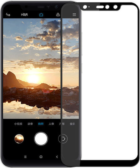 5D Full Face Tempered Glass Black (Redmi Note 6 Pro)