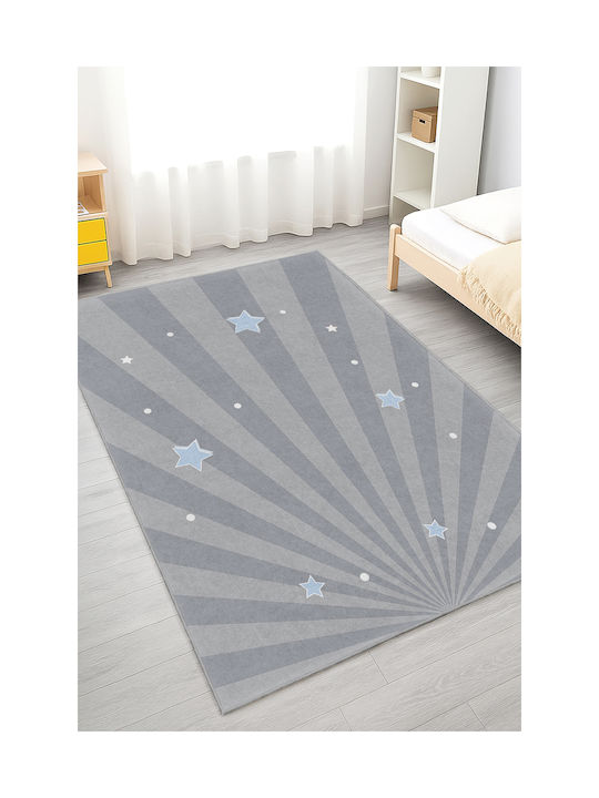 SteweHome Kinderteppich Sterne Blau 80x150cm Dicke 60mm