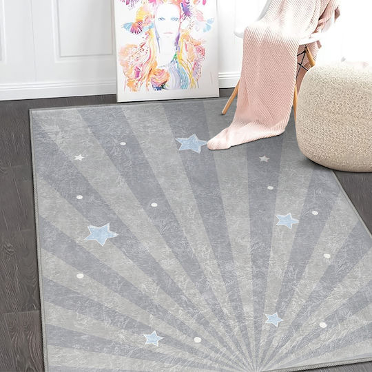 SteweHome Kids Rug Stars Blue 100x100cm Thickness 60mm