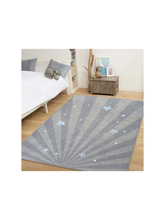 SteweHome Kinderteppich Sterne Blau 100x100cm Dicke 60mm