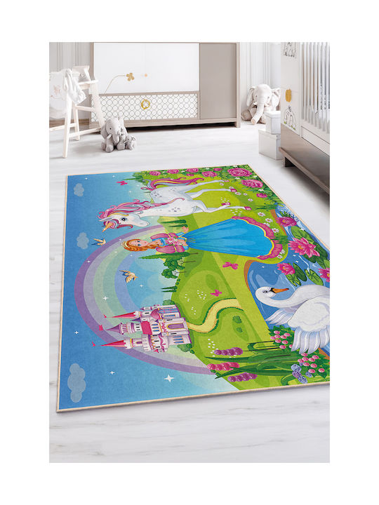 SteweHome Παιδικό Χαλί Μονόκερος 160x260cm Πάχους 60mm