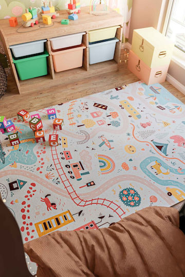 SteweHome Kids Rug Pink 100x300cm Thickness 60mm