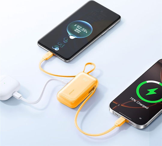Joyroom JR-PR2 USB-C and Lightning Power Bank 10000mAh 35W with USB-C Port Orange