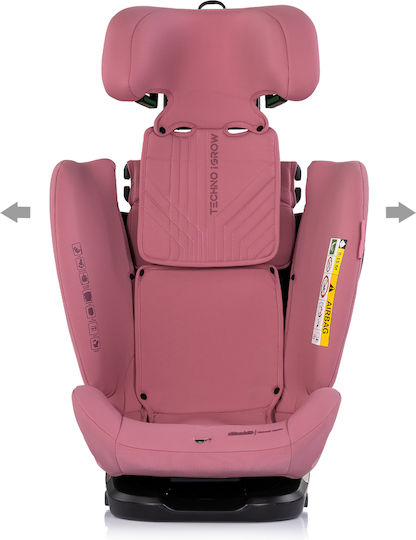 Chipolino Techno Igrow Столче за кола i-Размер с ISOfix Розово Пудра 0-36 кг