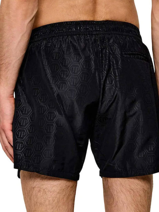 Plein Sport Costum De Baie Bărbați Pantaloni Scurți Negru Plein Sport Costum De Baie Bărbați Pantaloni Scurți Negru