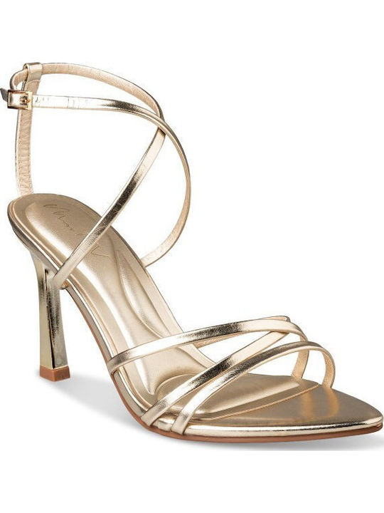 Envie Shoes Πέδιλα Χρυσά