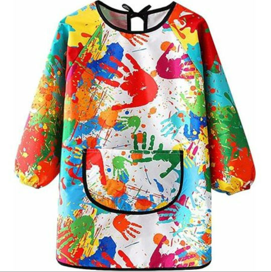Salopetă Impermeabilă De Pictură Activități Creative Zola 7-11 Ani Manșete Elastice Reglabile Buzunar 63 × 47 Cm Multicolor