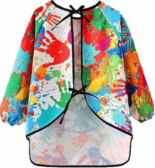 Salopetă Impermeabilă De Pictură Activități Creative Zola 7-11 Ani Manșete Elastice Reglabile Buzunar 63 × 47 Cm Multicolor