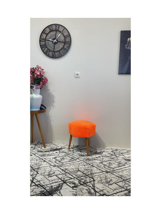 Living Room Wooden Stool Stewehome Decorative Pouf Hexagonal 40x40 Cm Ste-026294-v56591