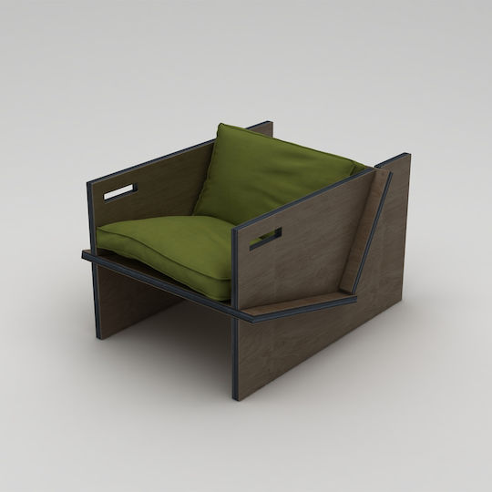 Бержер Кафяв 55x75x55см