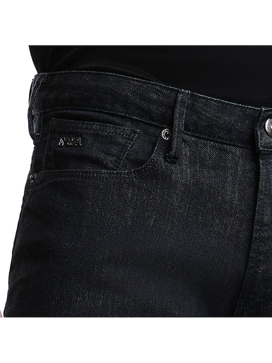 Herren Jeanshosen Elastisches Slim Fit Schwarz