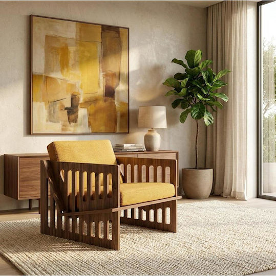Polstersessel Gelbe 65x82x42cm