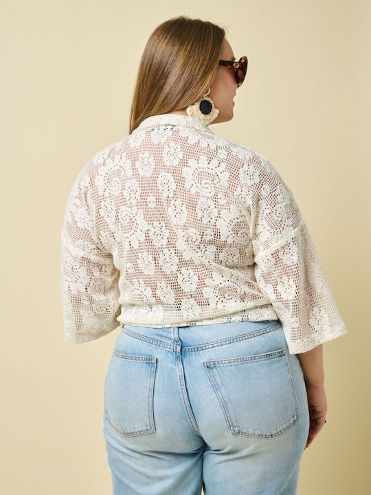 Long Sleeve Women's Shirt Crochet