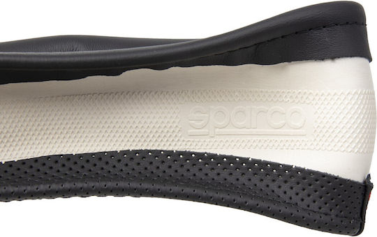 Sparco Κάλυμμα Τιμονιού Αυτοκινήτου Δερμάτινο Μαύρο