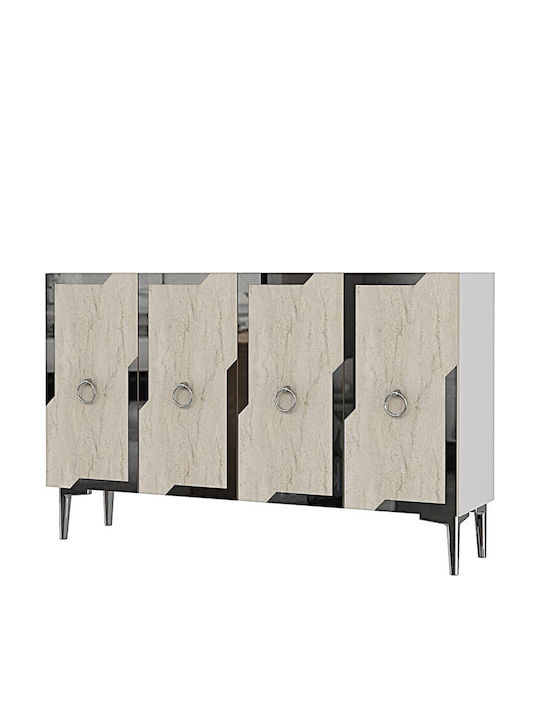 White TV Stand L120xD32xH75cm