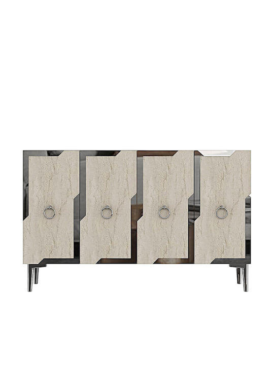 White TV Stand L120xD32xH75cm