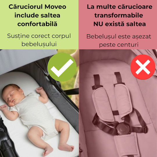 Kidizi Cărucior 2 în 1 Potrivit pentru Nou-Născut Verde