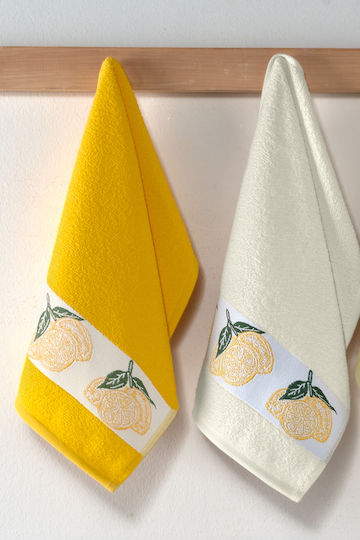 SteweHome Kitchen Towel Made of 100% Cotton in Yellow Colour 30x50cm 6 Pieces SteweHome Kitchen Towel Made of 100% Cotton in Yellow Colour 30x50cm 6 Pieces