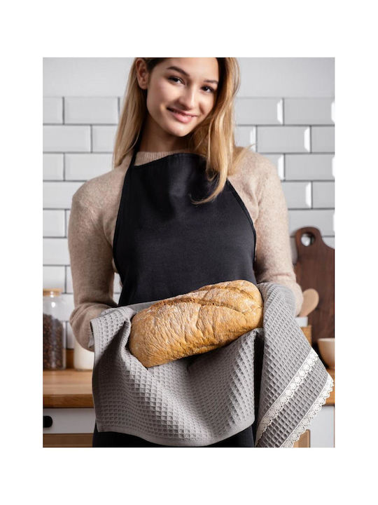 SteweHome Kitchen Towel Made of 100% Cotton in Gray Colour 40x60cm 5 Pieces