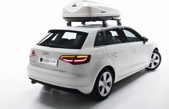 Modula Beluga Easy Cutie Portbagaj De Plafon Auto 460lt Neagră Lucioasă