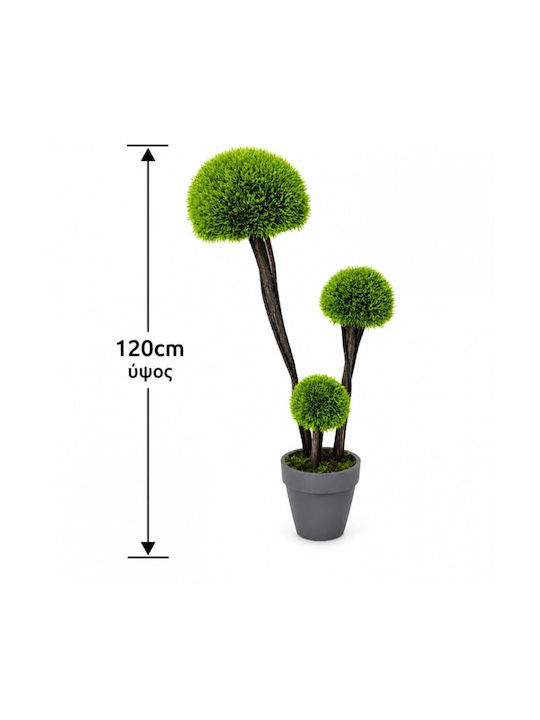 Künstliche Dekorative Topfpflanze Bonsai Moos Pilz Topf 120cm Galifas 554007 Galifas