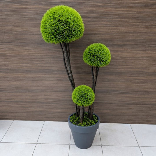 Künstliche Dekorative Topfpflanze Bonsai Moos Pilz Topf 120cm Galifas 554007 Galifas