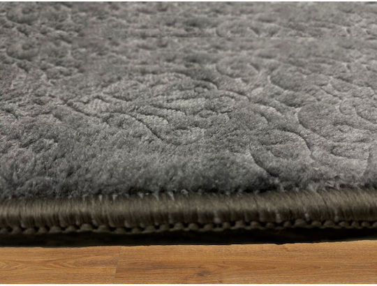 SteweHome Kinderteppich Grau nach Meter Breite 120cm 120x450cm