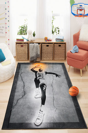 SteweHome Covor Pentru Copii Baschet 80x100cm Grosime 60mm