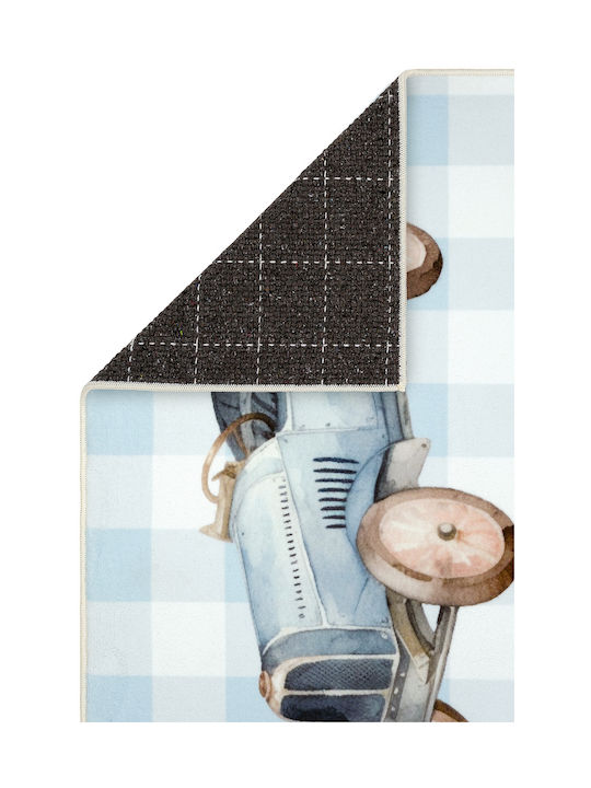 SteweHome Kids Cotton Blue Rug 80x150cm Thickness 90mm