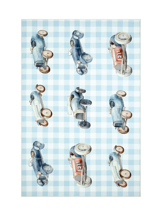 SteweHome Kids Cotton Blue Rug 80x150cm Thickness 90mm
