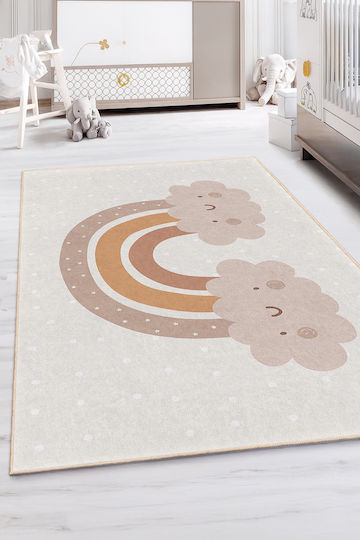 SteweHome Kinderteppich Wolken 80x250cm Dicke 60mm