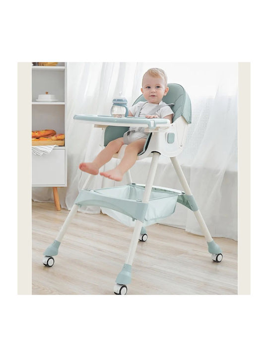 Little Mom Scaun De Masă Pliabil 3 În 1 Cu Înălțime Reglabilă Roz